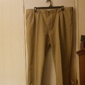 Men's Classic Khaki Dress Pants - Clean Front
